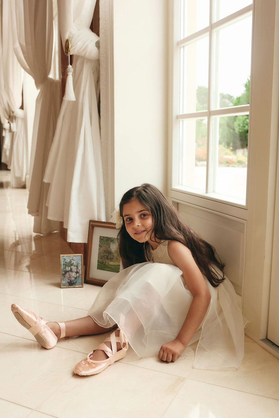 Adalyn Dress - Parchment Childrens Dress from Jamie Kay NZ