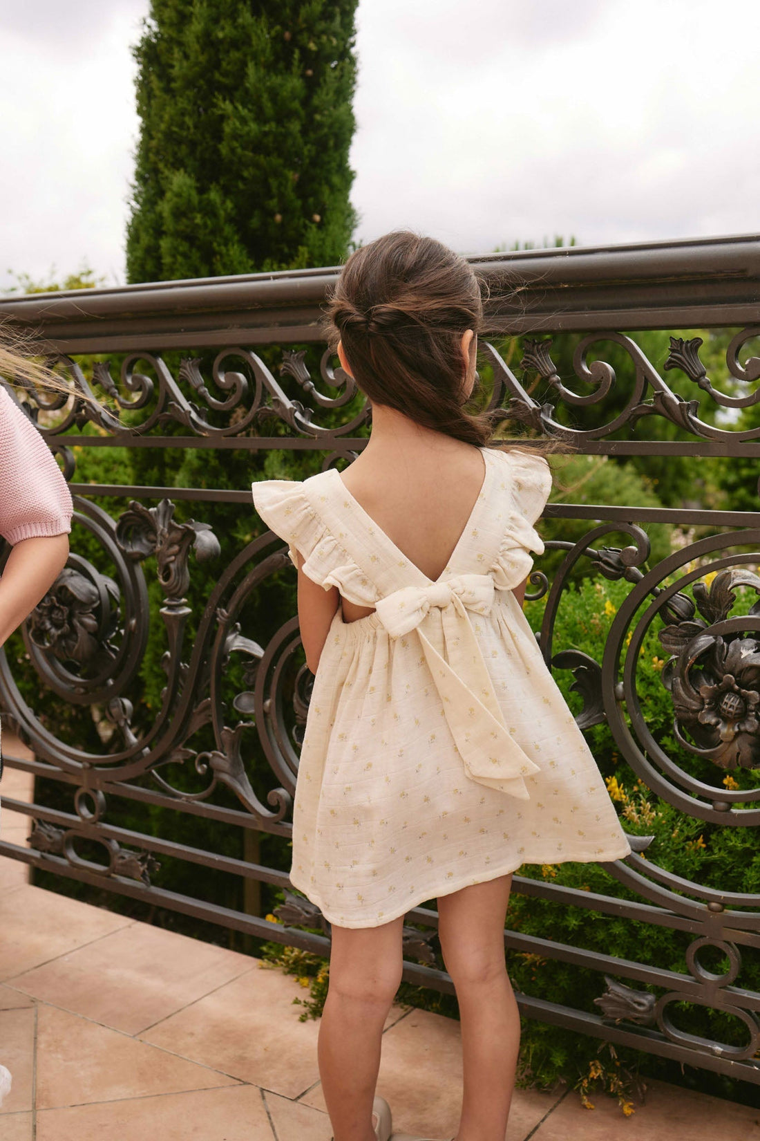 Organic Cotton Muslin Brielle Dress - Vintage Ditsy Childrens Dress from Jamie Kay NZ