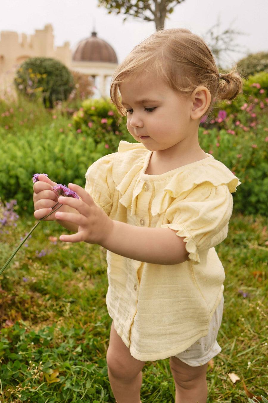 Organic Cotton Muslin Alora Top - Sunshine Childrens Top from Jamie Kay NZ