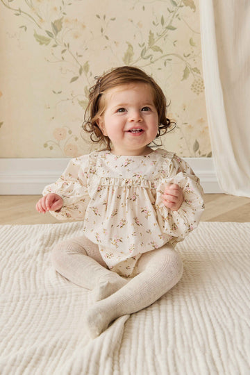 Organic Cotton Frances Playsuit - Bianca Antique Childrens Playsuit from Jamie Kay NZ