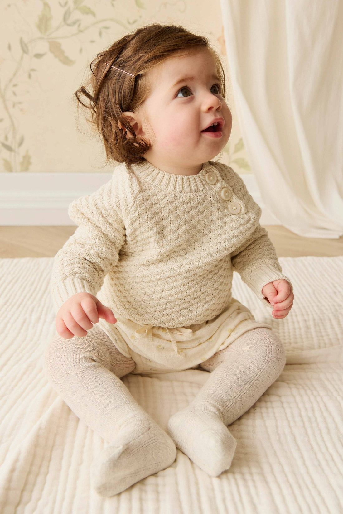 Emelia Jumper - Vanilla Childrens Jumper from Jamie Kay NZ