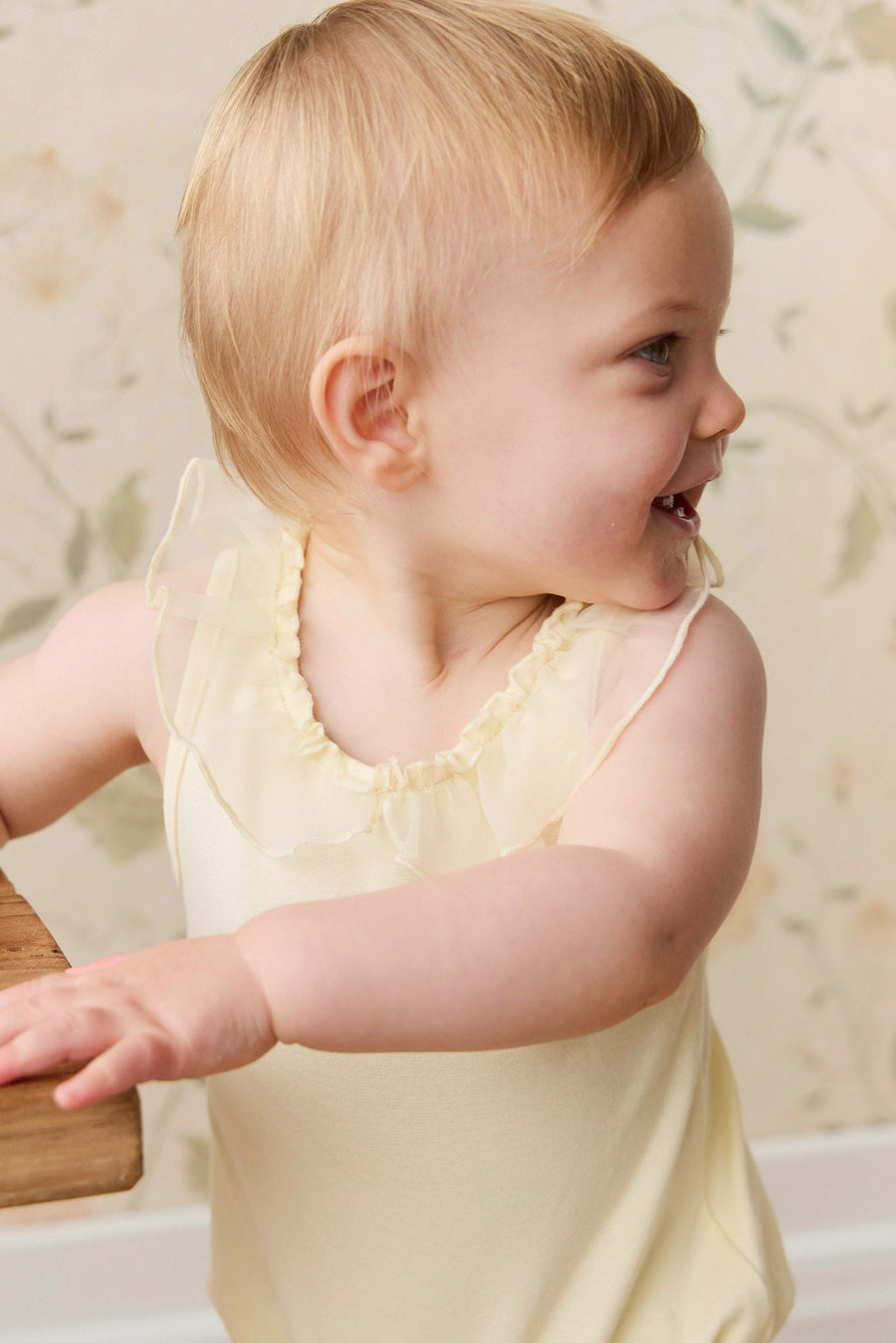 Adalyn Playsuit - Lemon Childrens Playsuit from Jamie Kay NZ