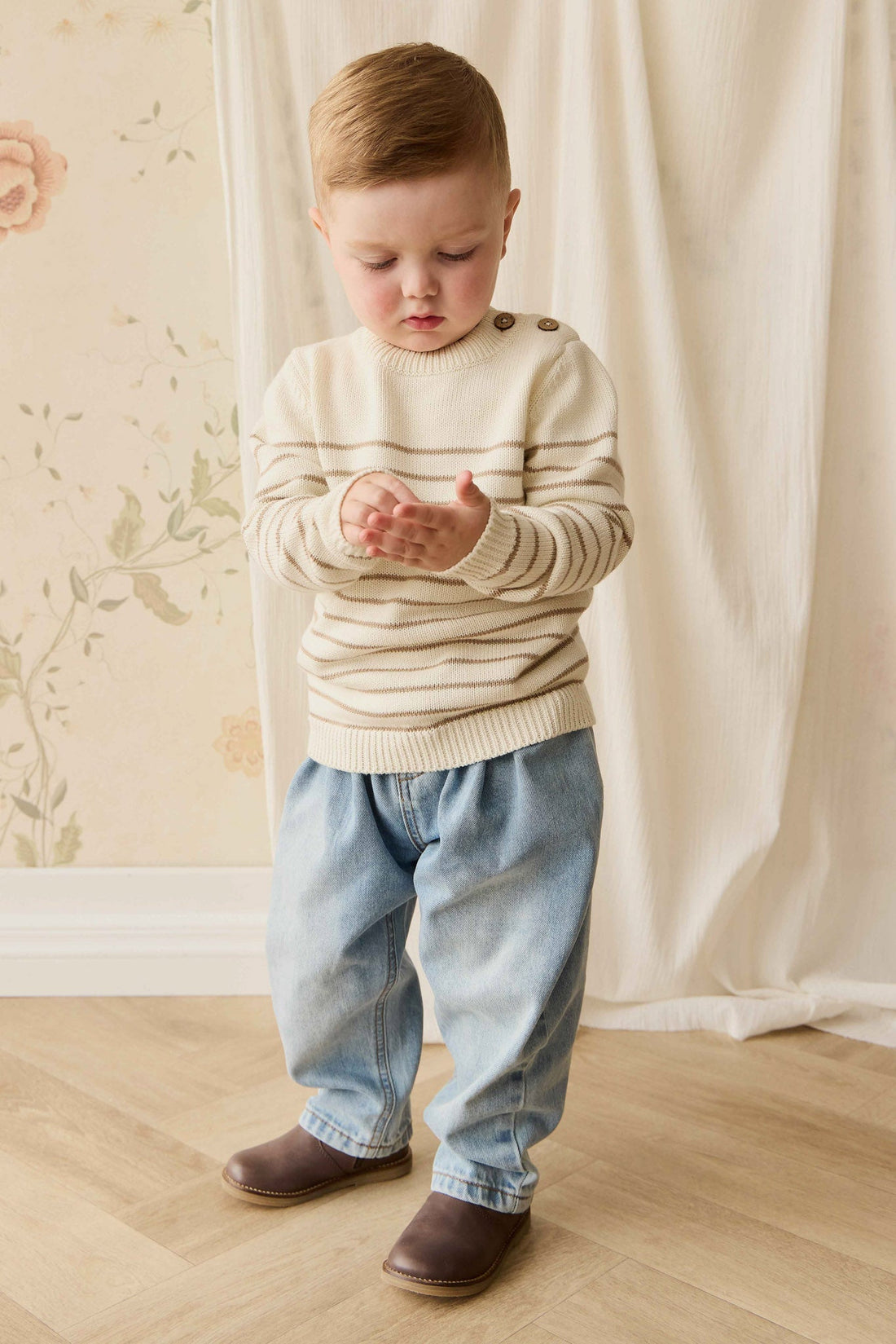 Rueben Pant - Antique Blue Childrens Pant from Jamie Kay NZ