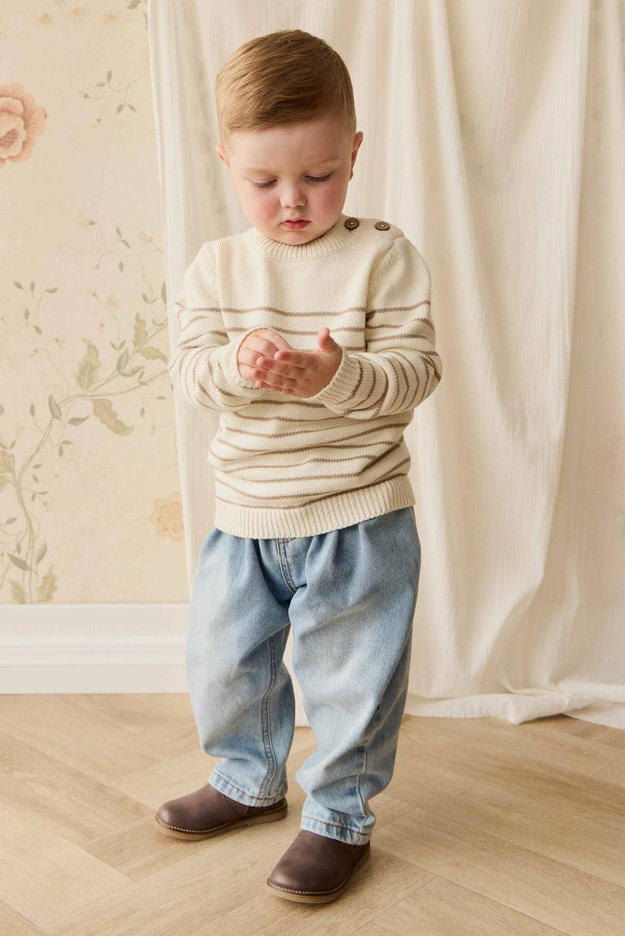 Rueben Pant - Antique Blue Childrens Pant from Jamie Kay NZ