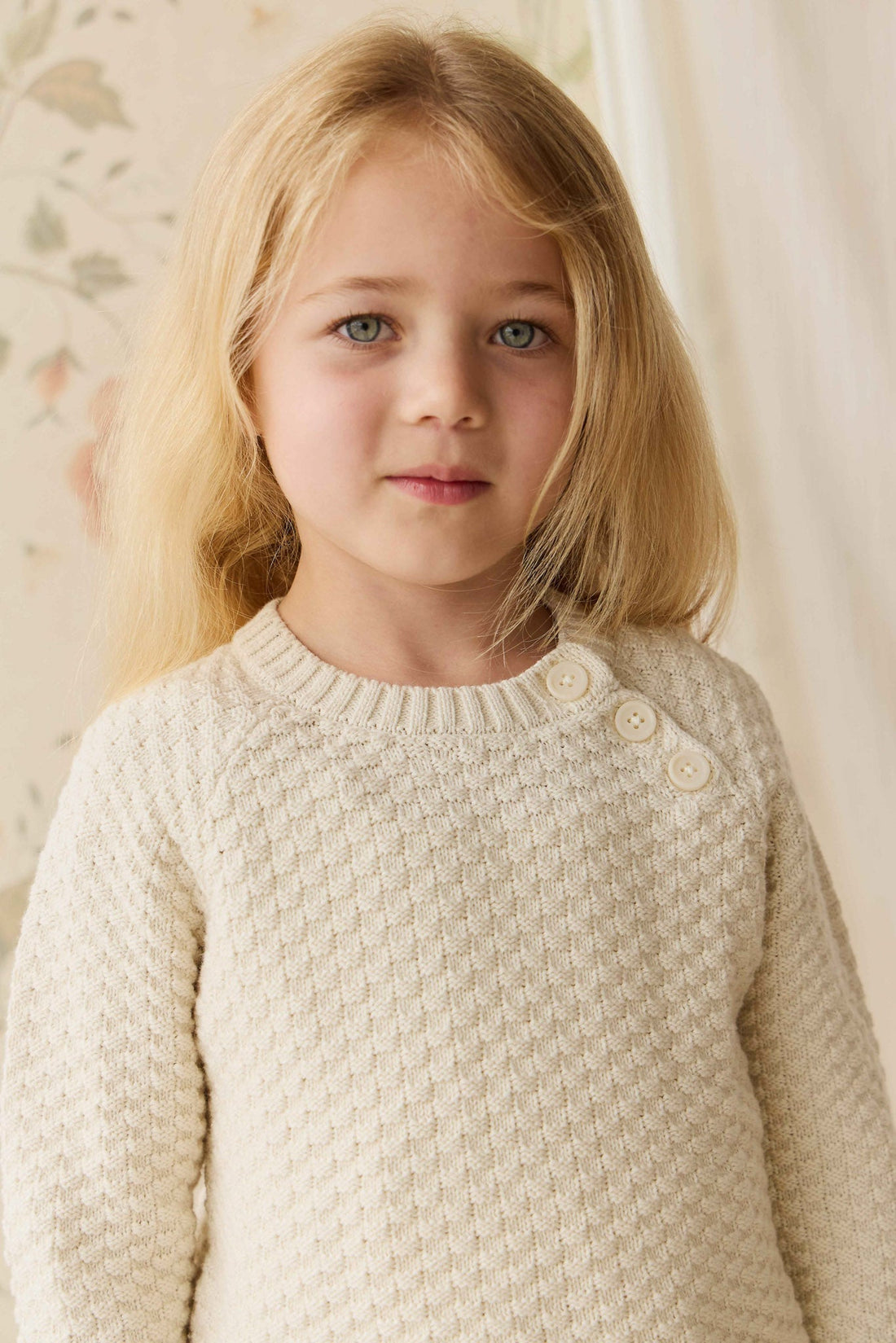 Emelia Jumper - Vanilla Childrens Jumper from Jamie Kay NZ