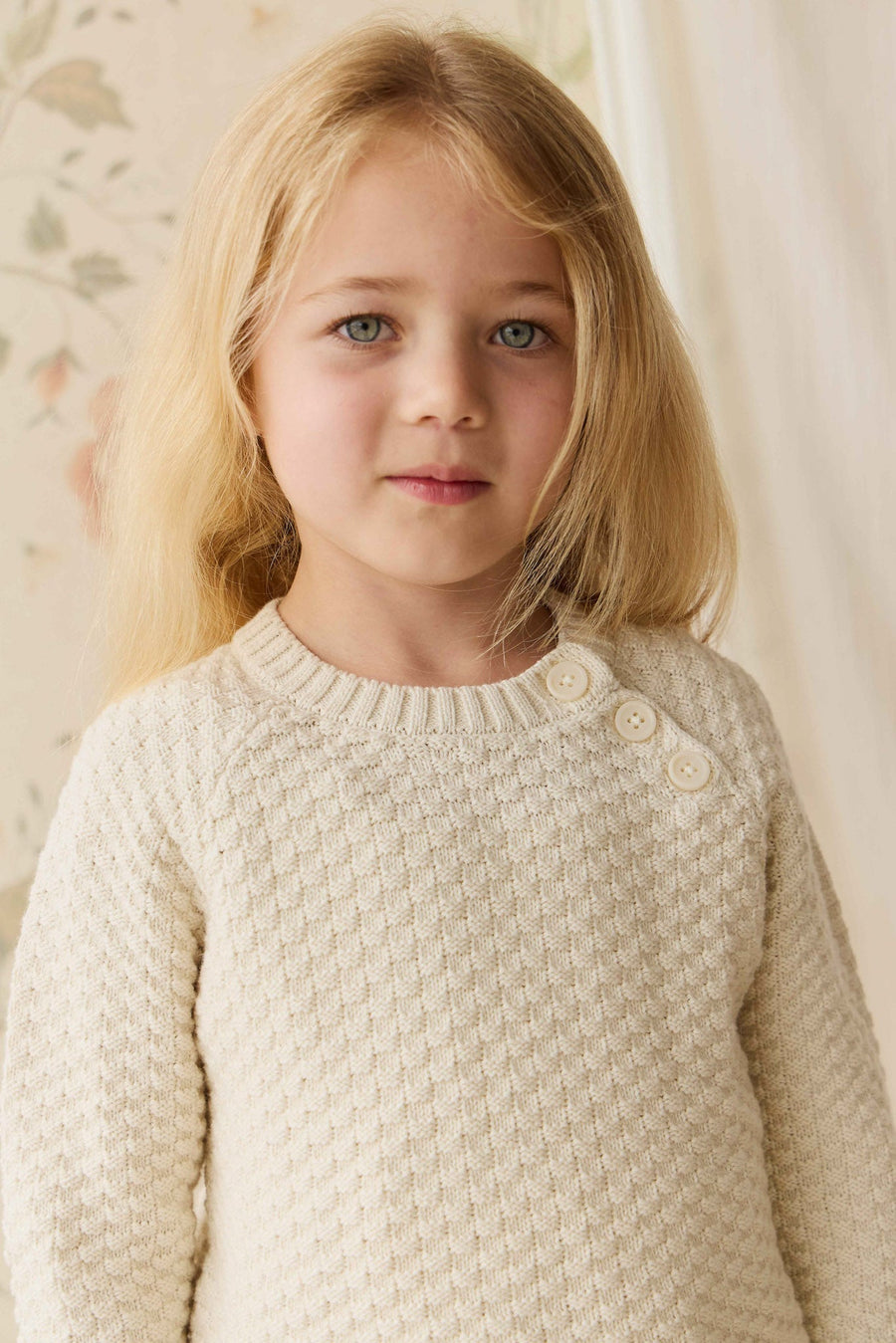 Emelia Jumper - Vanilla Childrens Jumper from Jamie Kay NZ