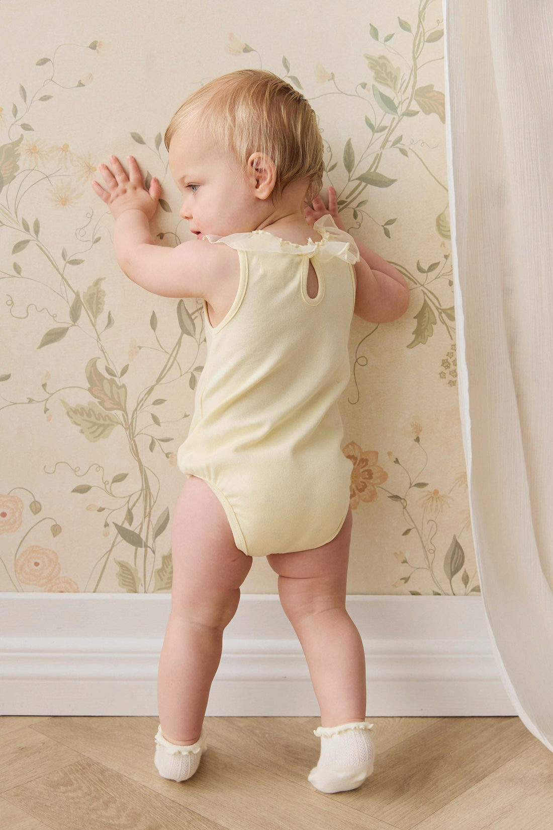Adalyn Playsuit - Lemon Childrens Playsuit from Jamie Kay NZ