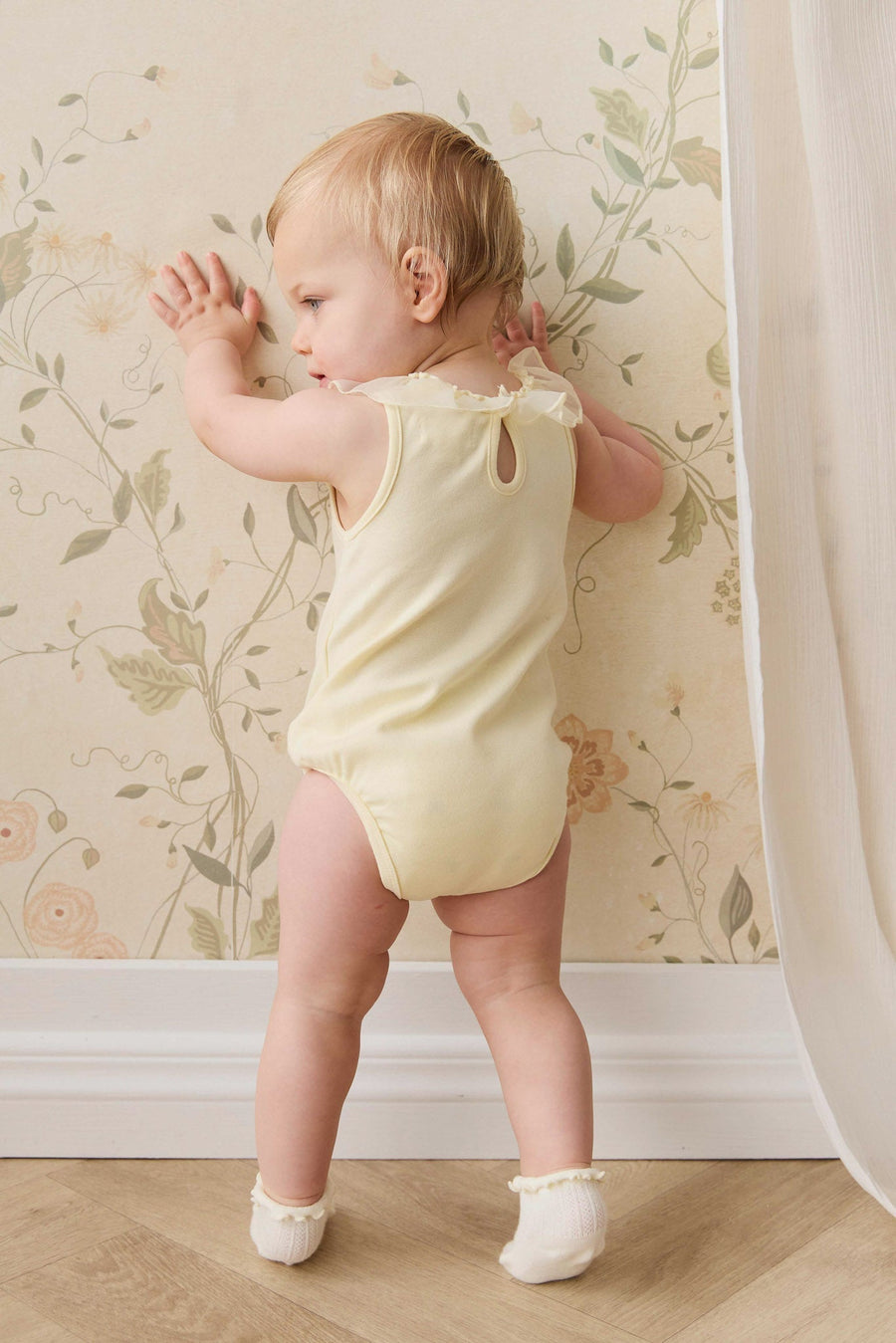 Adalyn Playsuit - Lemon Childrens Playsuit from Jamie Kay NZ