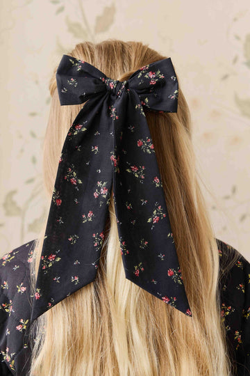 Organic Cotton Alora Bow - Bianca Noir Childrens Bow from Jamie Kay NZ