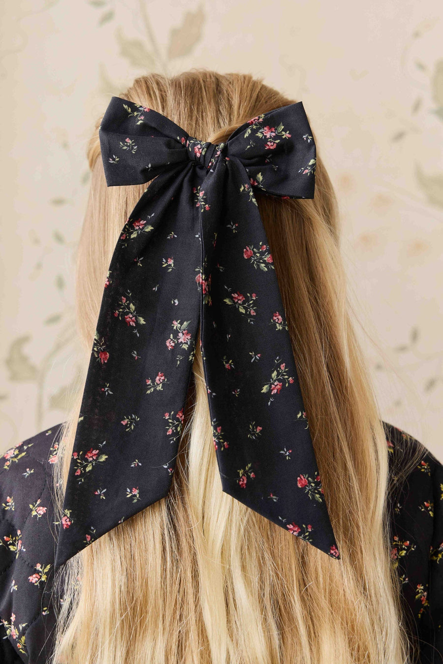 Organic Cotton Alora Bow - Bianca Noir Childrens Bow from Jamie Kay NZ