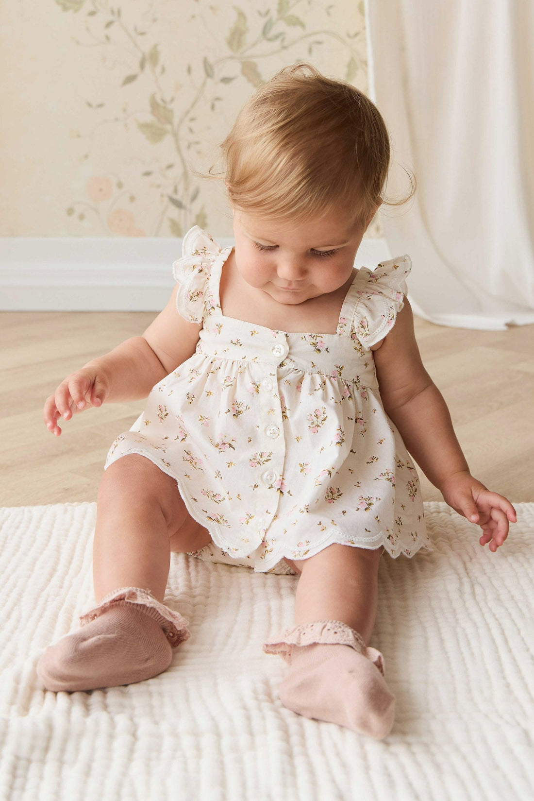 Organic Cotton Haylen Top - Bianca Antique Childrens Top from Jamie Kay NZ