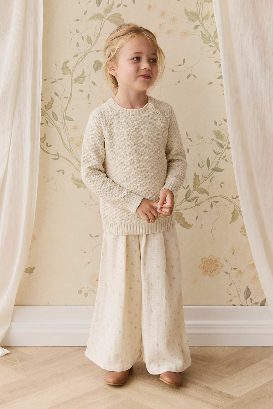 Emelia Jumper - Vanilla Childrens Jumper from Jamie Kay NZ