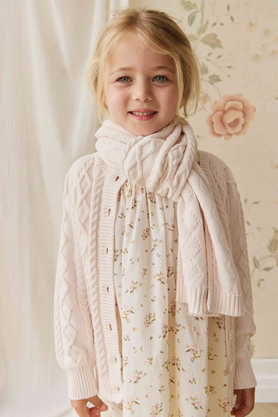 Alexis Cardigan - Cosy Mauve Childrens Cardigan from Jamie Kay NZ