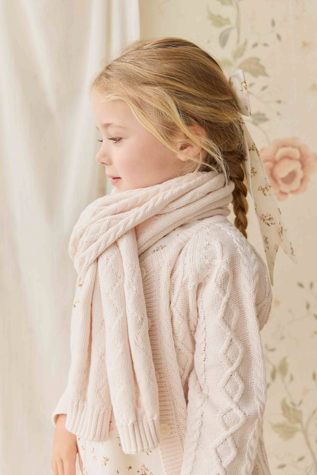 Alexis Scarf - Cosy Mauve Childrens Scarf from Jamie Kay NZ