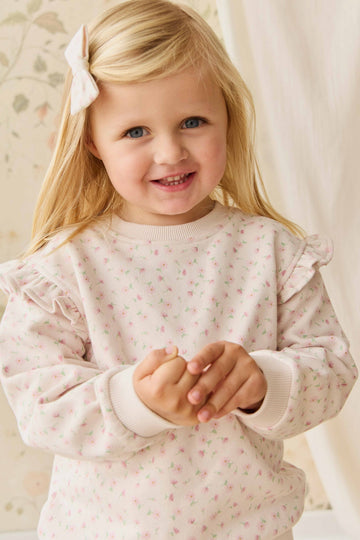Organic Cotton Lilith Sweatshirt - Victoria Blush Childrens Top from Jamie Kay NZ
