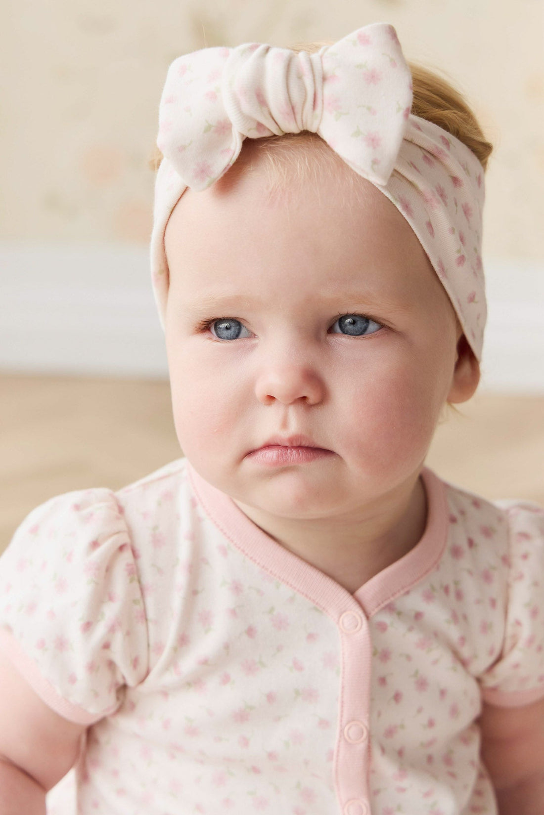 Organic Cotton Headband - Victoria Blush Childrens Headband from Jamie Kay NZ