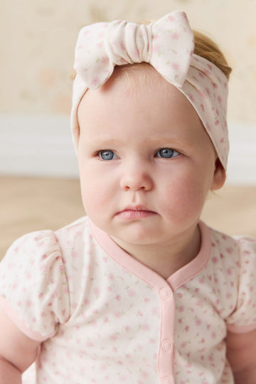 Organic Cotton Headband - Victoria Blush Childrens Headband from Jamie Kay NZ