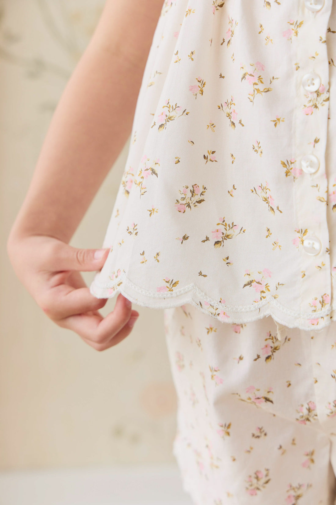 Organic Cotton Haylen Top - Bianca Antique Childrens Top from Jamie Kay NZ