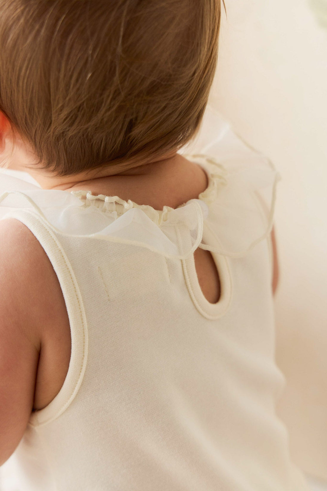 Adalyn Playsuit - Parchment Childrens Playsuit from Jamie Kay NZ