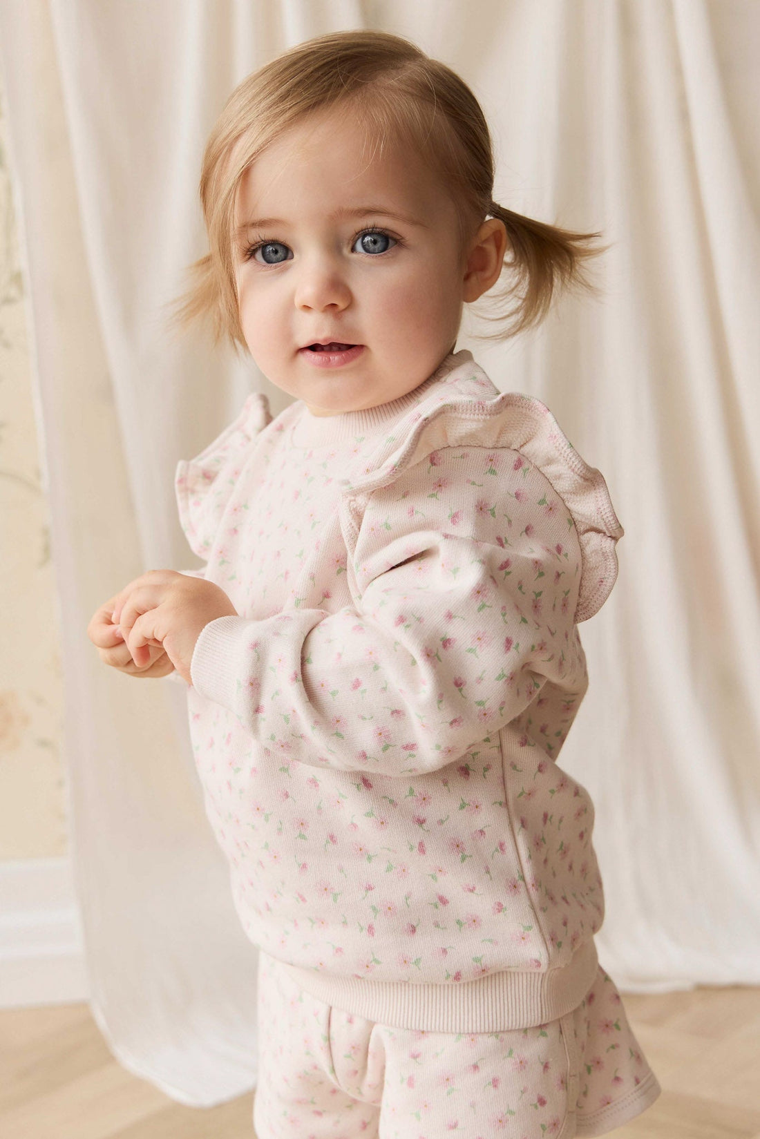 Organic Cotton Lilith Sweatshirt - Victoria Blush Childrens Top from Jamie Kay NZ