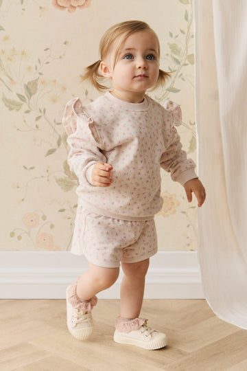 Organic Cotton Monroe Short - Victoria Blush Childrens Short from Jamie Kay NZ