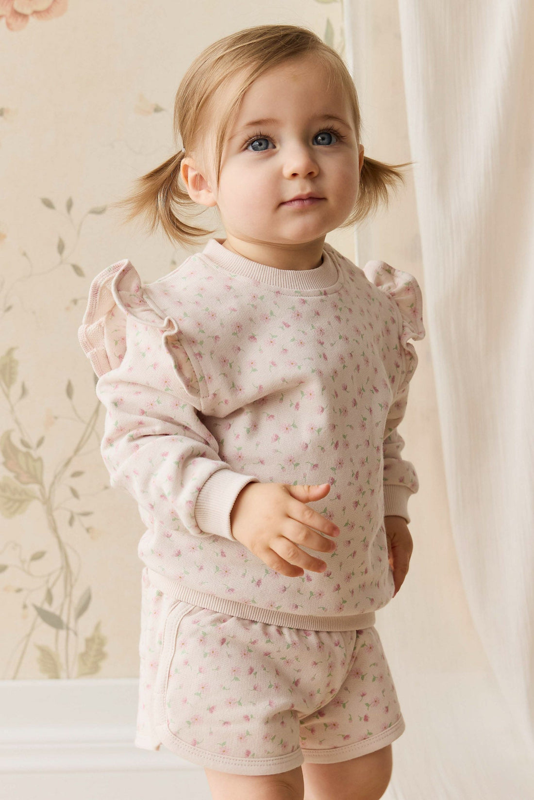 Organic Cotton Lilith Sweatshirt - Victoria Blush Childrens Top from Jamie Kay NZ