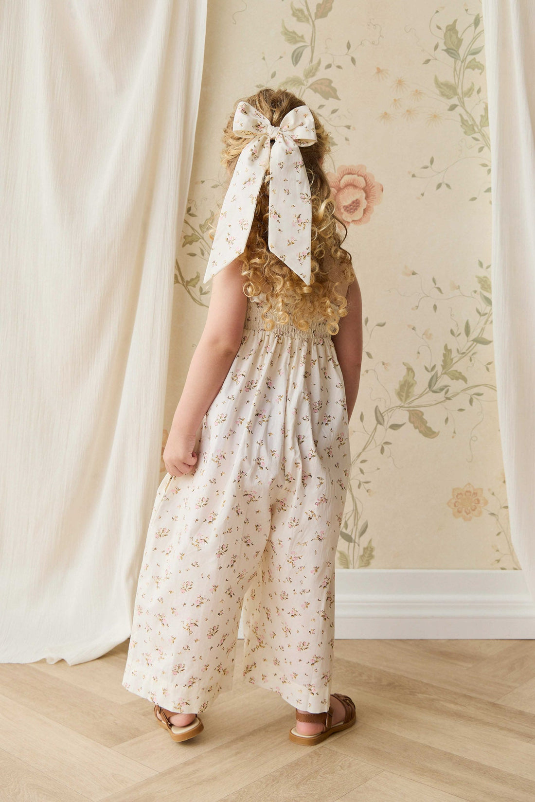 Organic Cotton Arabella Jumpsuit - Bianca Antique Childrens Jumpsuit from Jamie Kay NZ