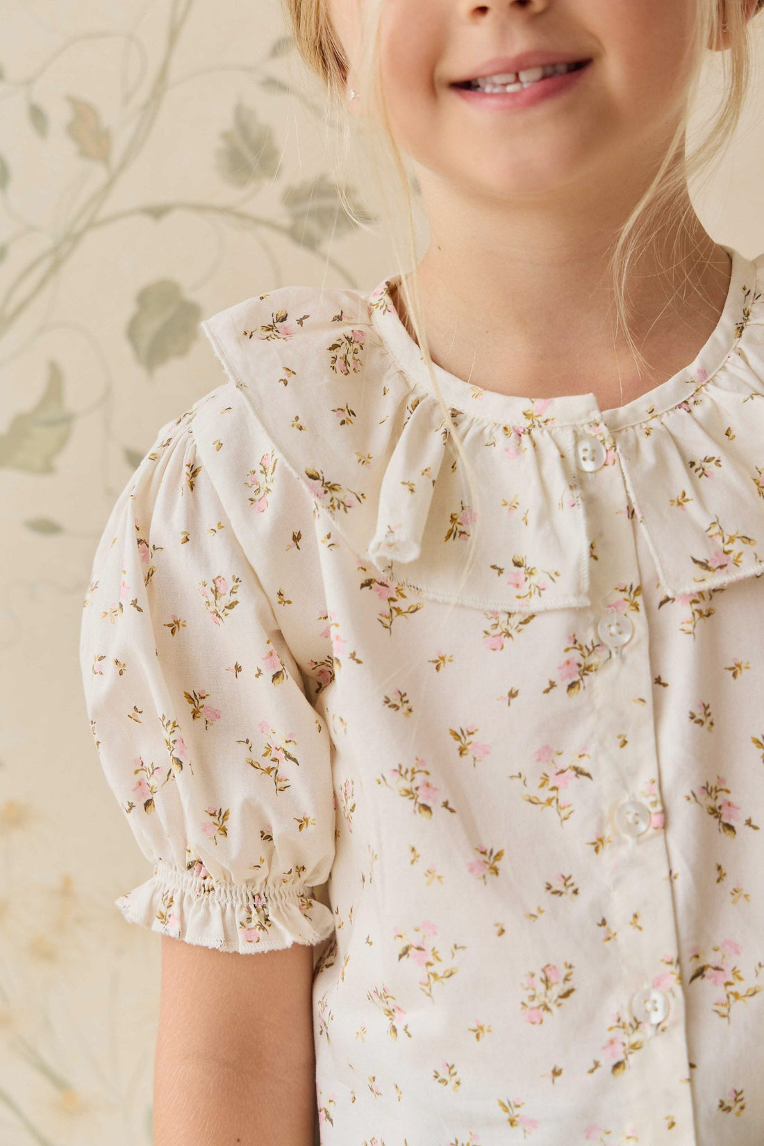 Organic Cotton Alora Top - Bianca Antique Childrens Top from Jamie Kay NZ