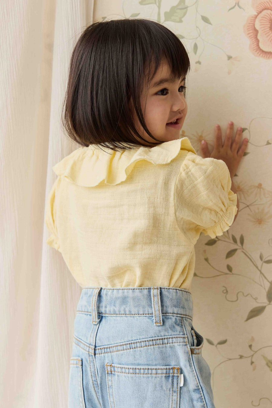 Organic Cotton Muslin Alora Top - Sunshine Childrens Top from Jamie Kay NZ