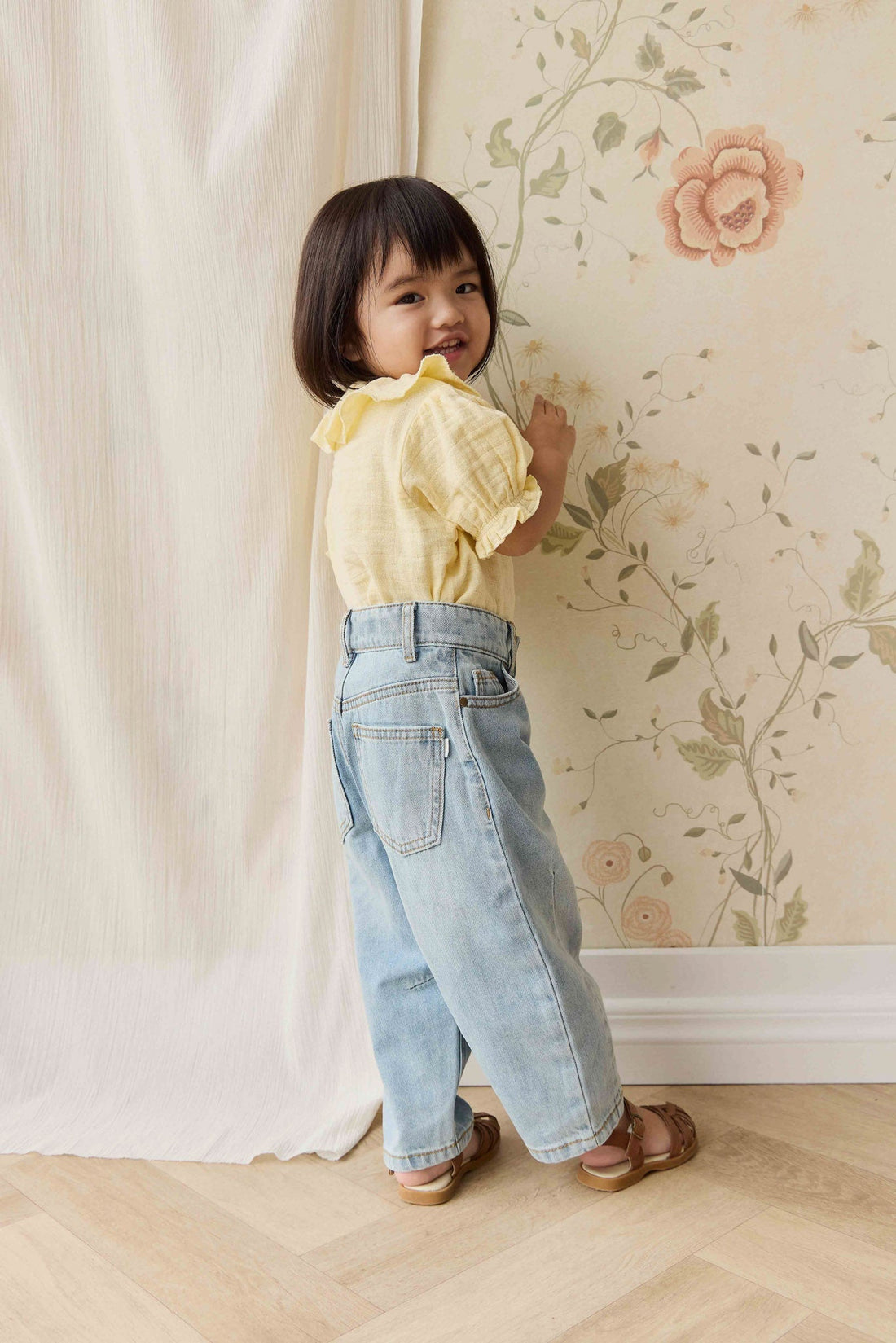 Sierra Pant - Antique Blue Childrens Pant from Jamie Kay NZ