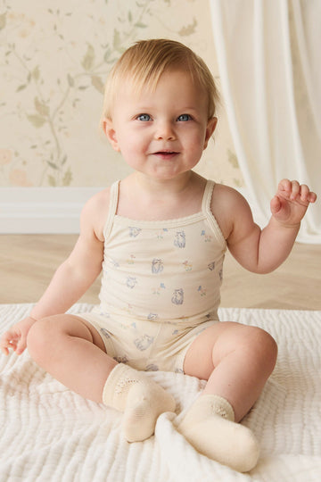 Organic Cotton Jolie Singlet Pyjama Set - Charlies Butterflies Childrens Pyjama from Jamie Kay NZ