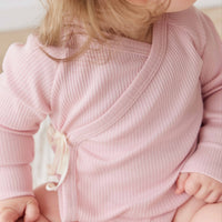 Organic Cotton Modal Marina Long Sleeve Bodysuit - Trinket Childrens Bodysuit from Jamie Kay NZ