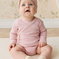 Organic Cotton Modal Marina Long Sleeve Bodysuit - Trinket Childrens Bodysuit from Jamie Kay NZ