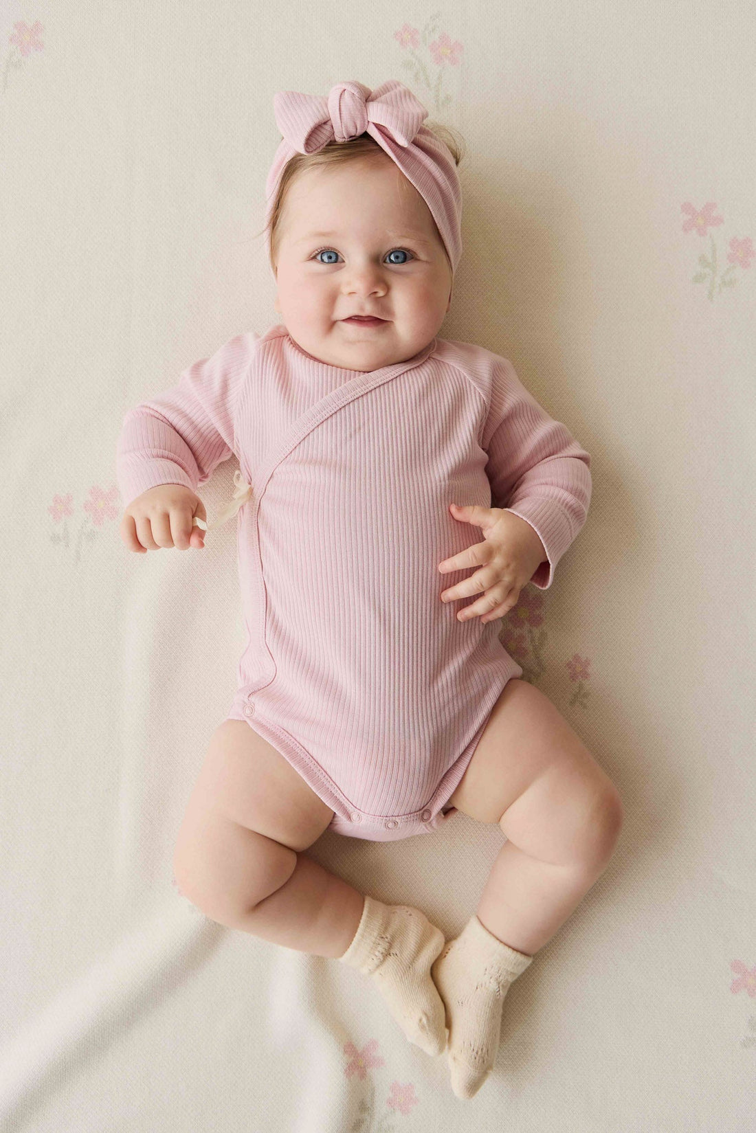 Organic Cotton Modal Marina Long Sleeve Bodysuit - Trinket Childrens Bodysuit from Jamie Kay NZ
