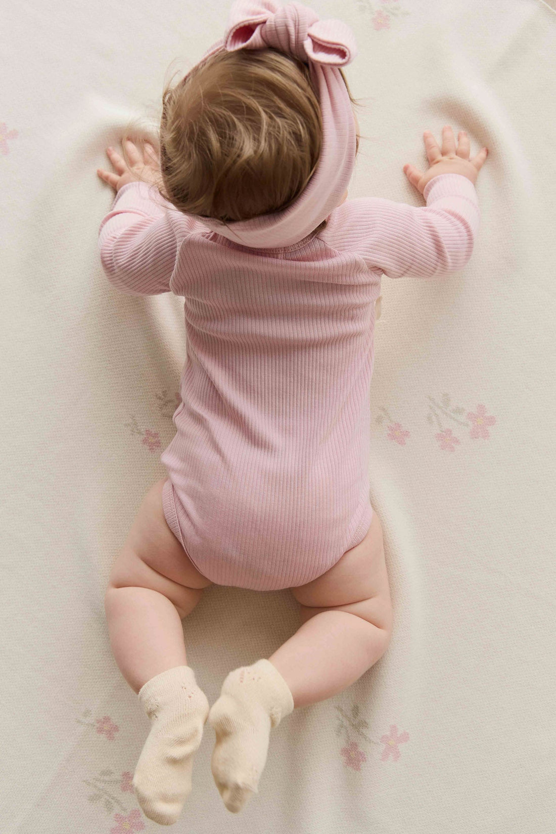 Organic Cotton Modal Marina Long Sleeve Bodysuit - Trinket Childrens Bodysuit from Jamie Kay NZ