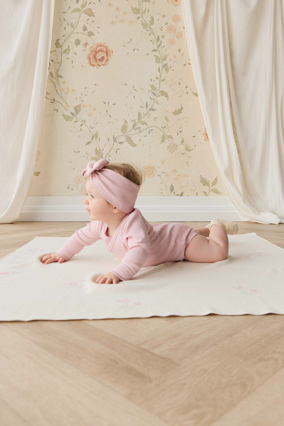 Organic Cotton Modal Marina Long Sleeve Bodysuit - Trinket Childrens Bodysuit from Jamie Kay NZ