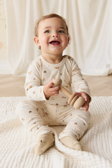 Organic Cotton Fernley Bodysuit - Forest Gathering Childrens Bodysuit from Jamie Kay NZ