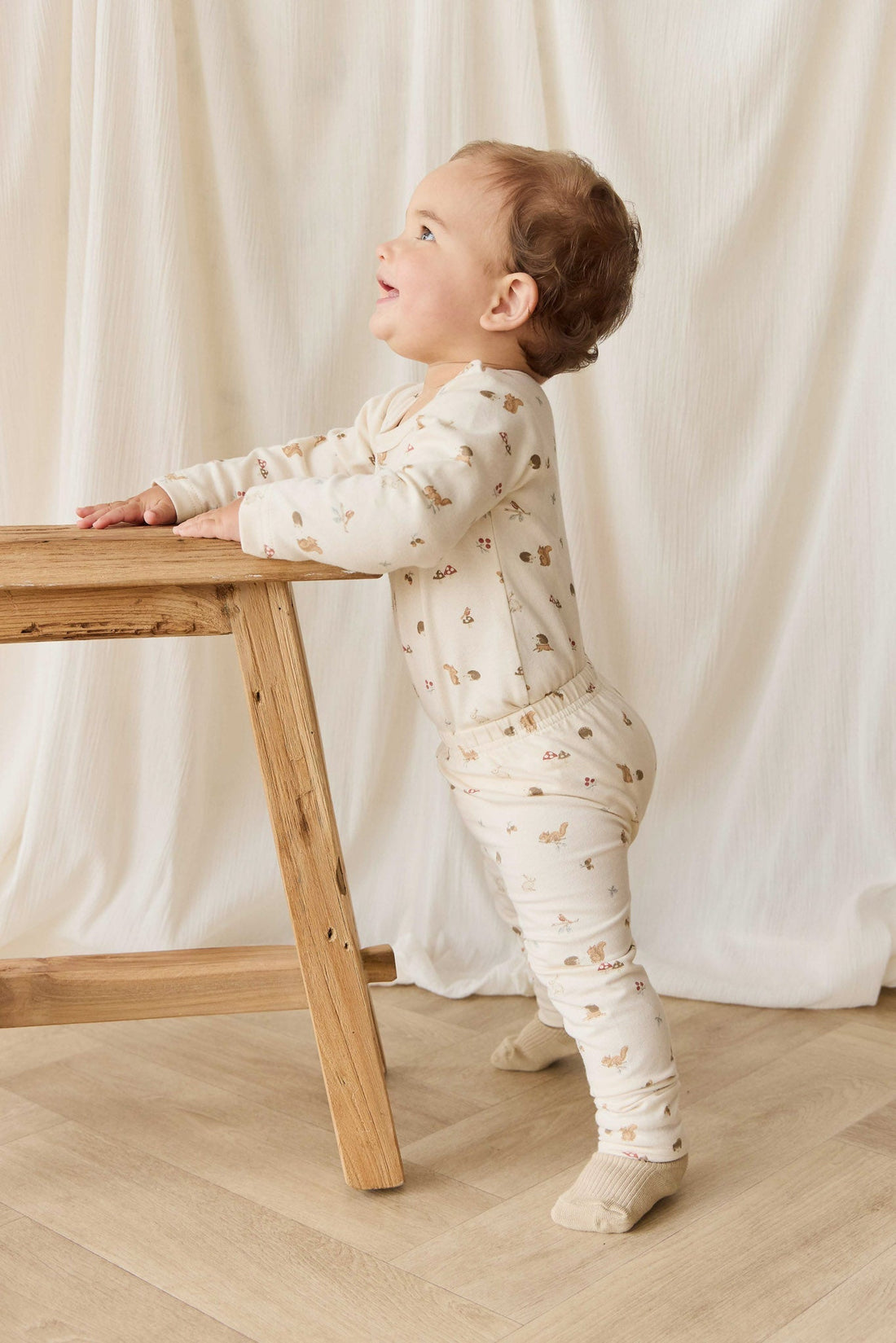 Organic Cotton Everyday Legging - Forest Gathering Childrens Legging from Jamie Kay NZ