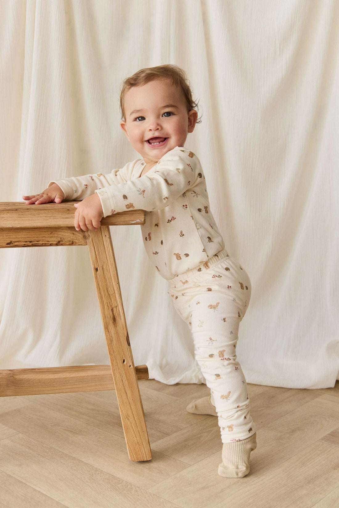 Organic Cotton Everyday Legging - Forest Gathering Childrens Legging from Jamie Kay NZ