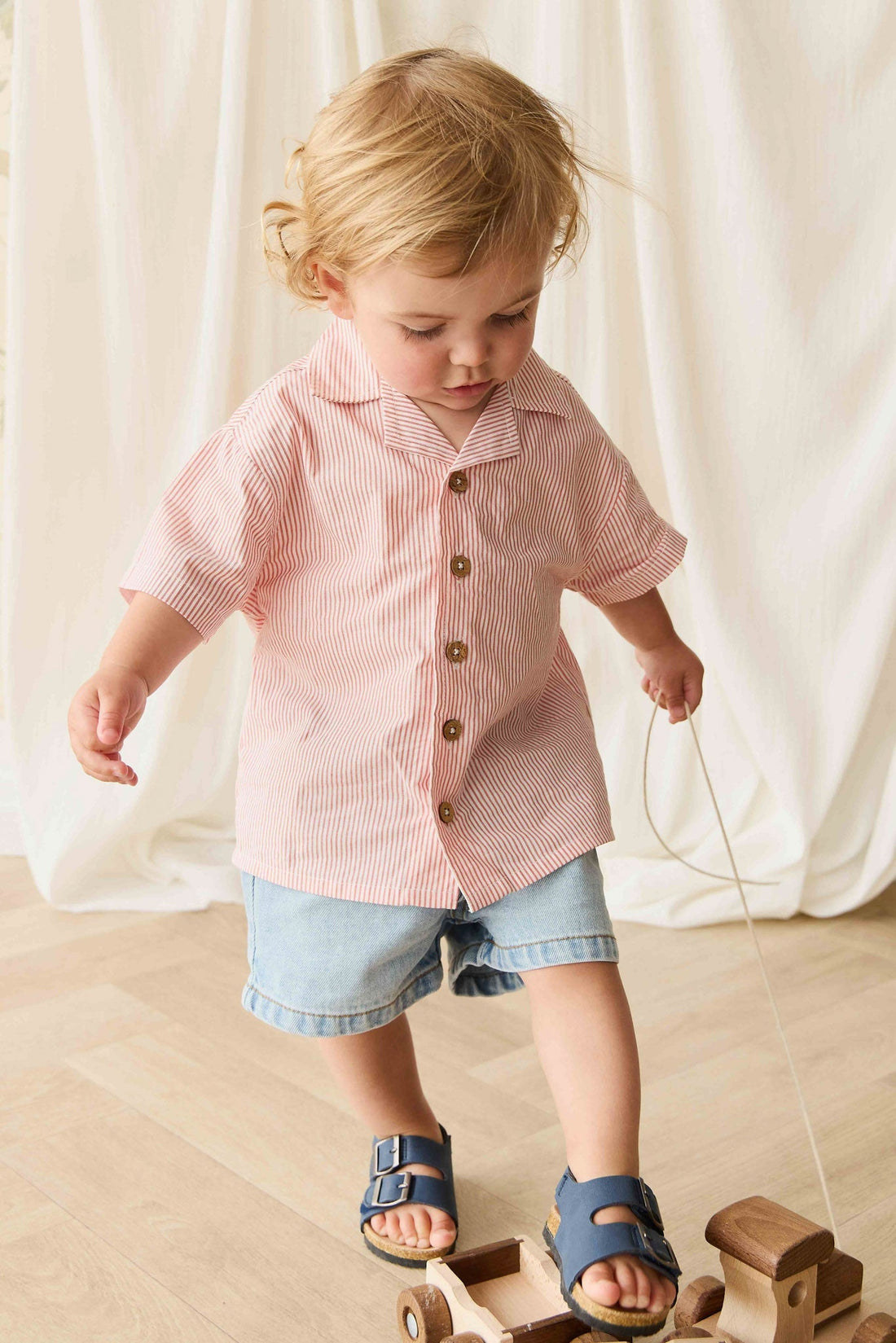 Reid Denim Short - Antique Blue Childrens Short from Jamie Kay NZ