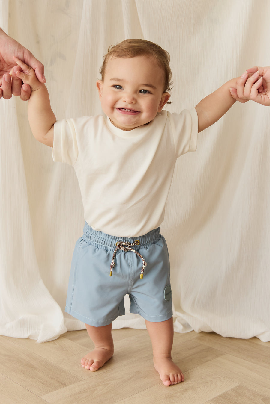 Pima Cotton Eddie Tee - Cloud Childrens Top from Jamie Kay NZ