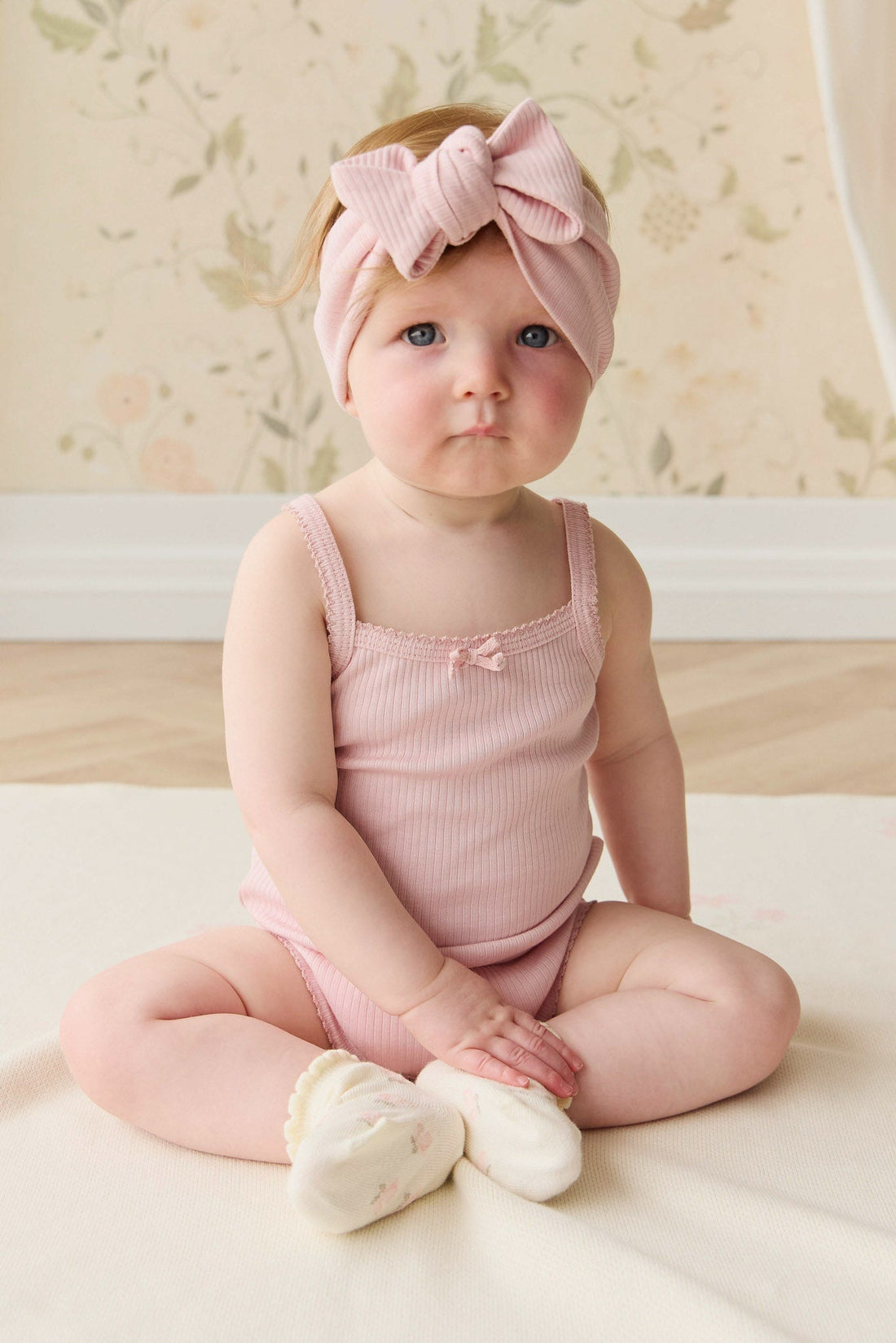 Organic Cotton Modal Singlet Bodysuit - Trinket Childrens Bodysuit from Jamie Kay NZ