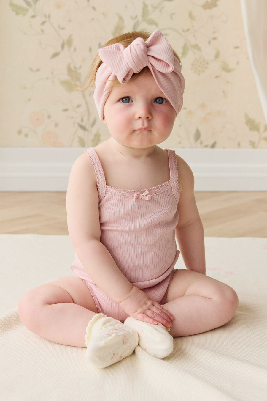 Organic Cotton Modal Singlet Bodysuit - Trinket Childrens Bodysuit from Jamie Kay NZ