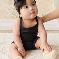 Organic Cotton Modal Lilian Headband - Ebony Childrens Headband from Jamie Kay NZ