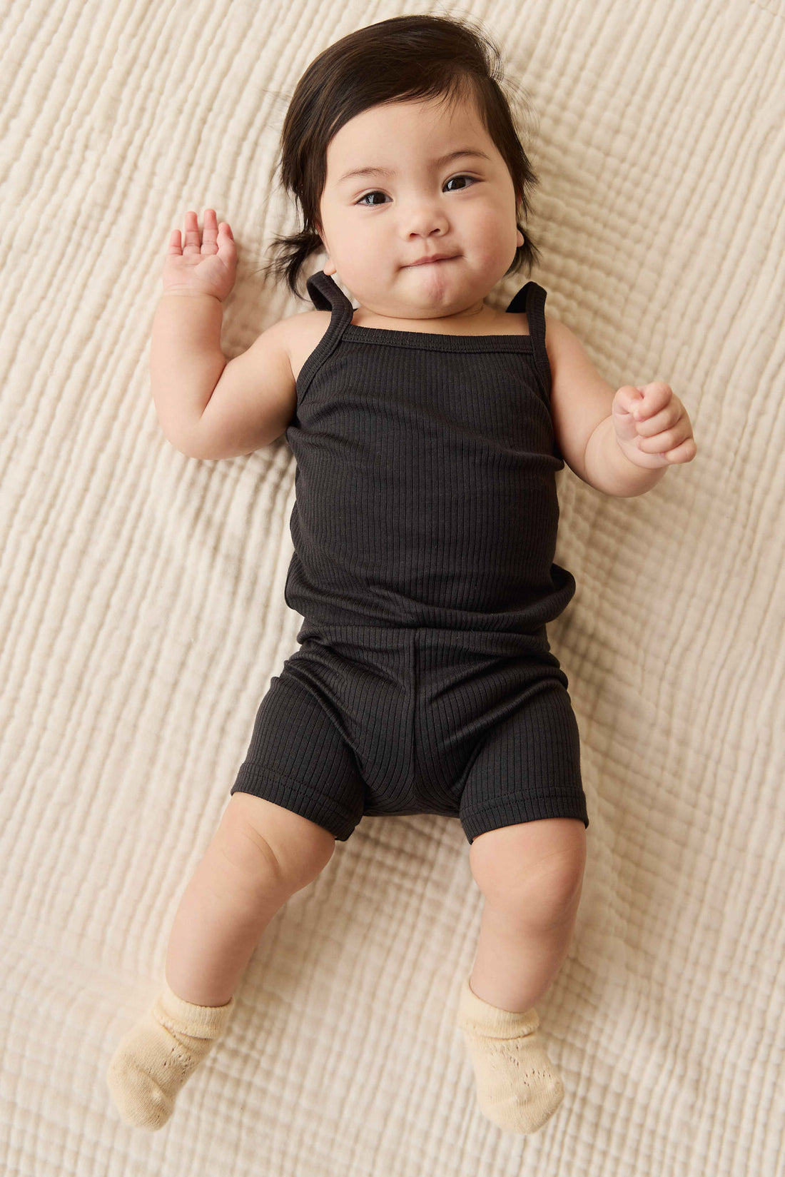Organic Cotton Modal Elisa Bike Short - Ebony Childrens Short from Jamie Kay NZ