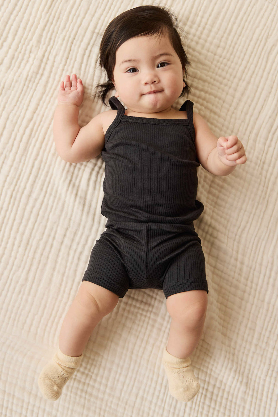 Organic Cotton Modal Elisa Bike Short - Ebony Childrens Short from Jamie Kay NZ