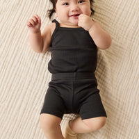 Organic Cotton Modal Elisa Bike Short - Ebony Childrens Short from Jamie Kay NZ