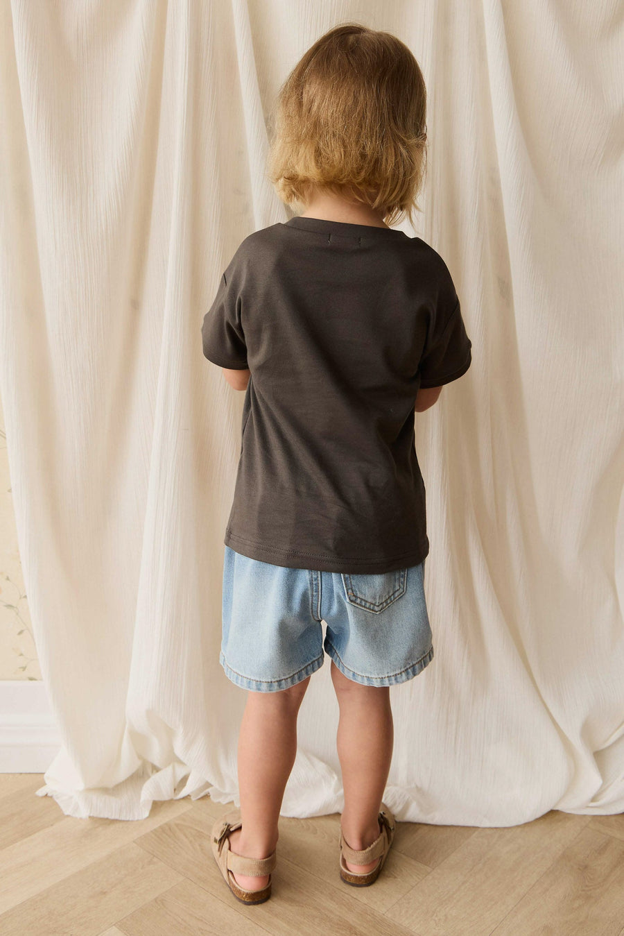 Pima Cotton Eddie Tee - Bistre Childrens Top from Jamie Kay NZ