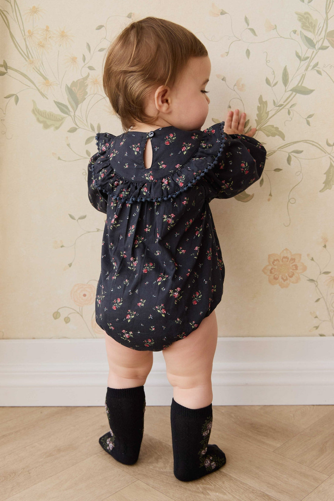 Organic Cotton Malia Playsuit - Bianca Noir Childrens Playsuit from Jamie Kay NZ