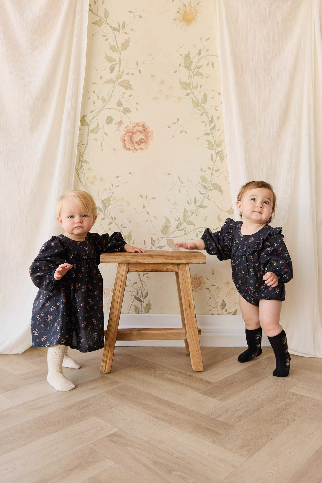 Organic Cotton Malia Playsuit - Bianca Noir Childrens Playsuit from Jamie Kay NZ